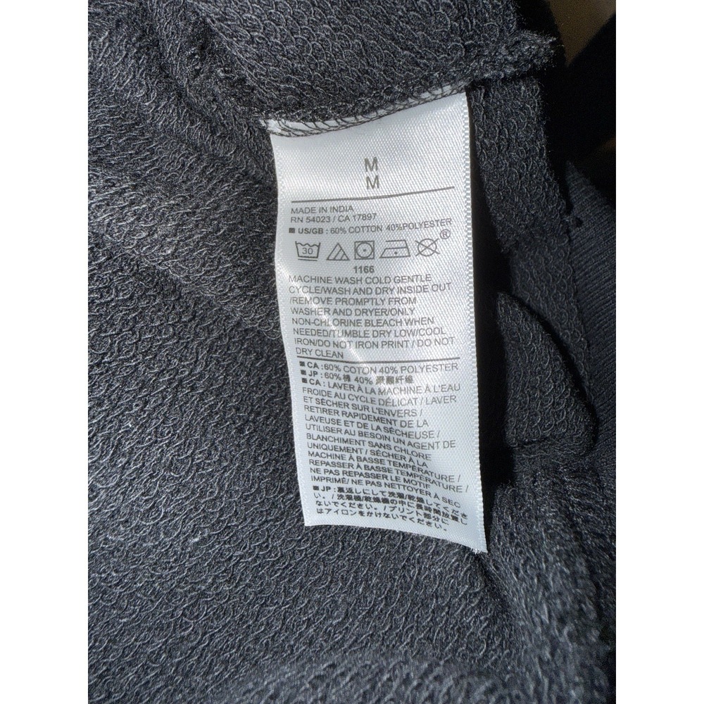 NEW Banana Republic Men's Black Hoodie Size Medium Pockets - Picture 3 of 3
